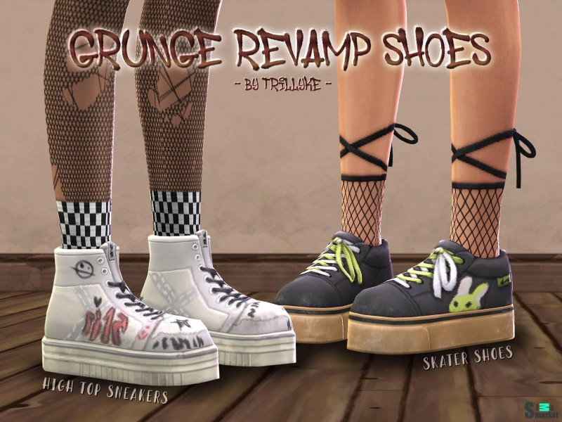 Grunge Revival Kit симс 4