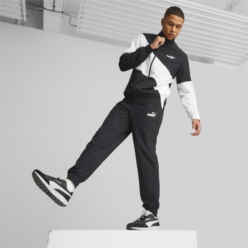 Hummel Tracksuit Black White Mens m Jacket and Pants 51-278