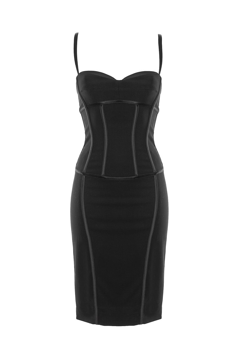 Корсажное платье Dolce Gabbana черное