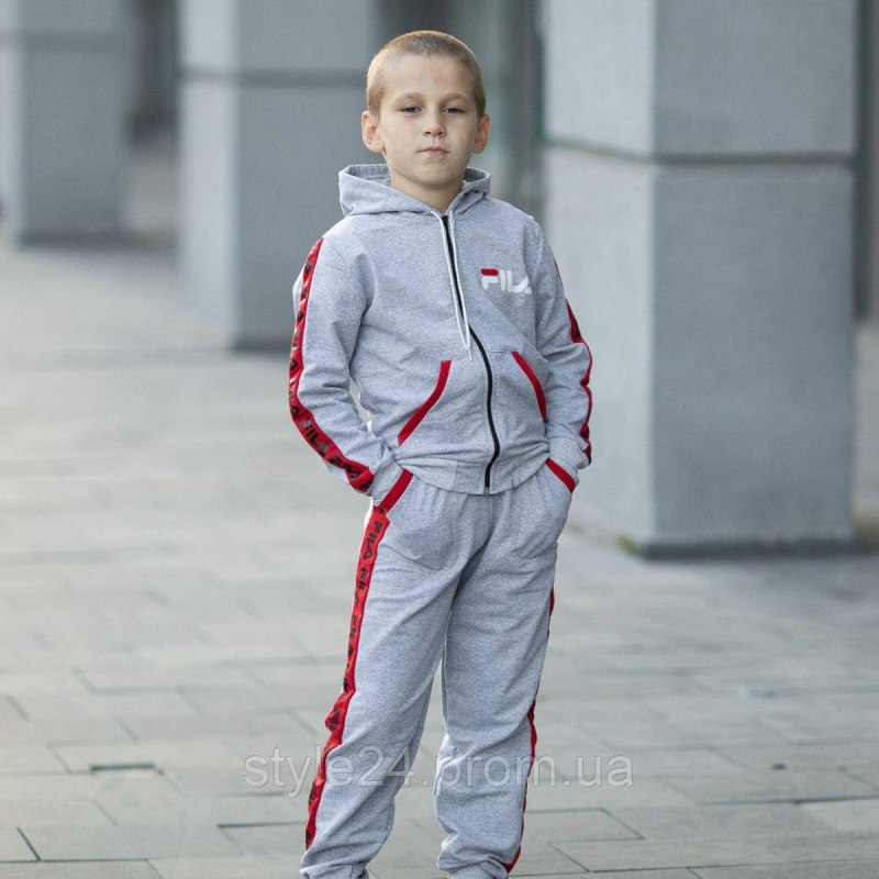 Костюм спортивный красный для мальчика Fila
