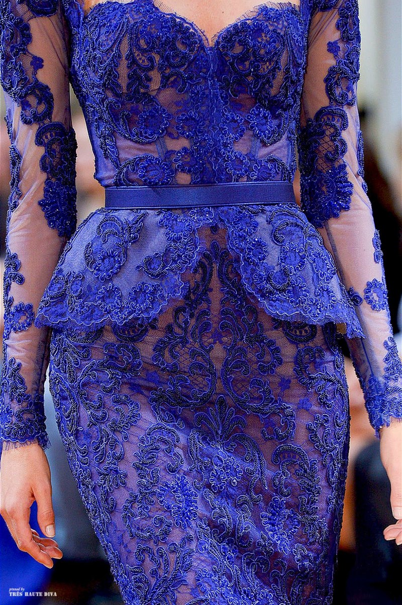 Zuhair Murad синее платье