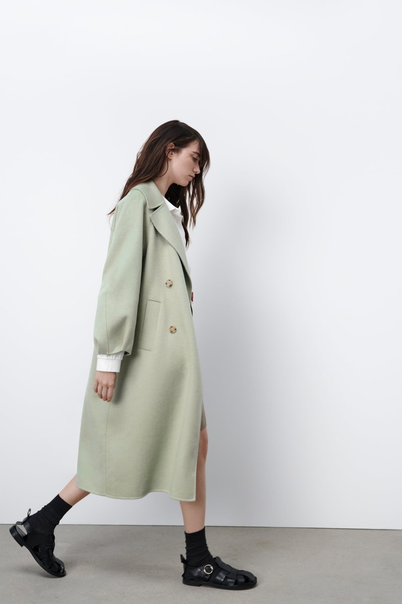 Zara пальто оверсайз