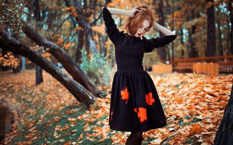 Фотосессия осенью
