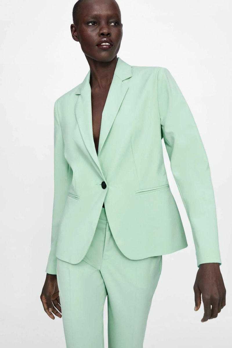 Пиджак Zara мятный мужской
