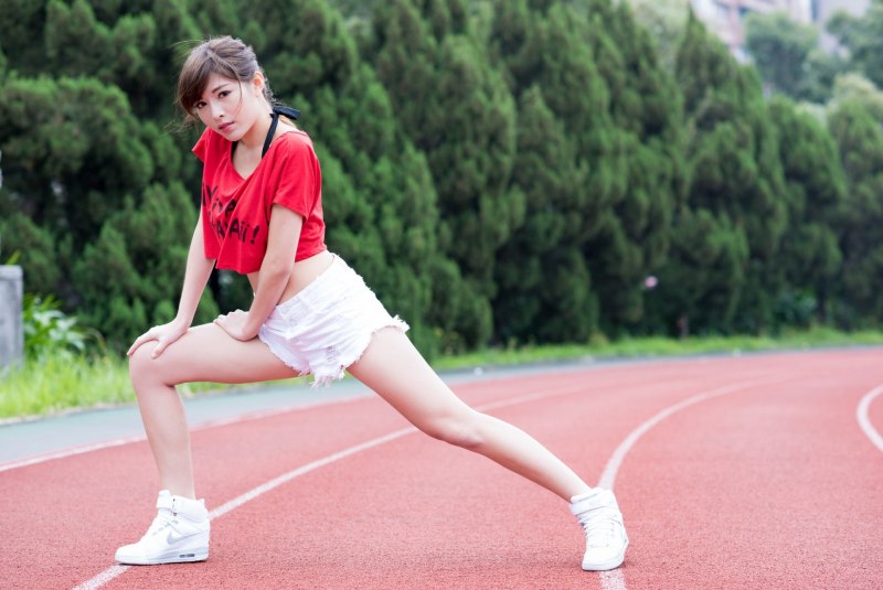 Кореянки в спортивных шортах