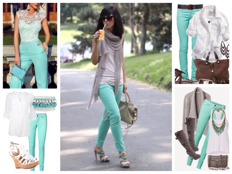 Мятный цвет сочетание