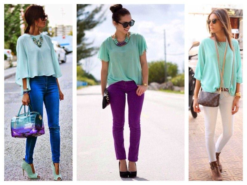 Сочетание цветов мятный