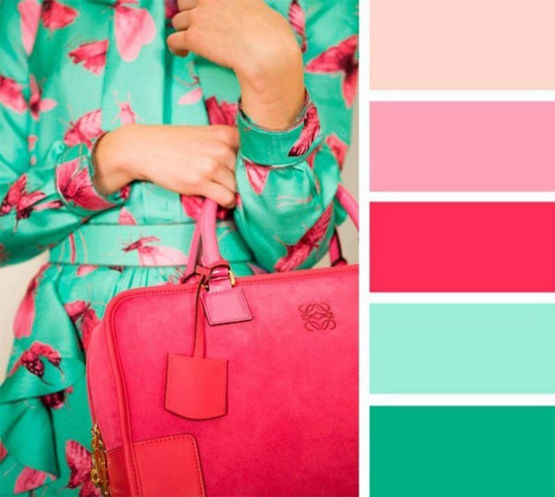 Сочетание цветов мятный