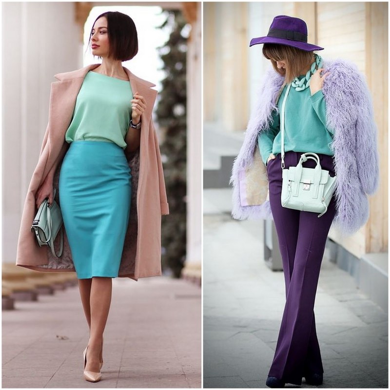 Мятный цвет сочетание