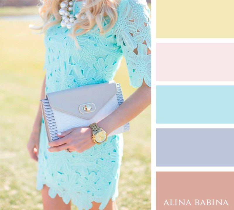 Сочетание пастельных оттенков