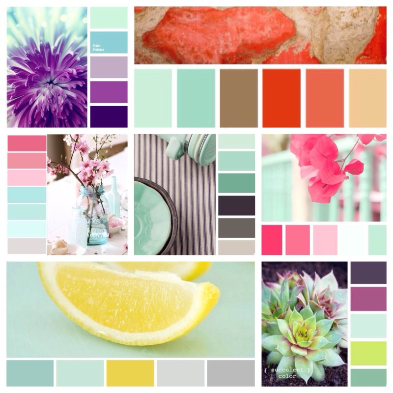 Мятный цвет сочетание