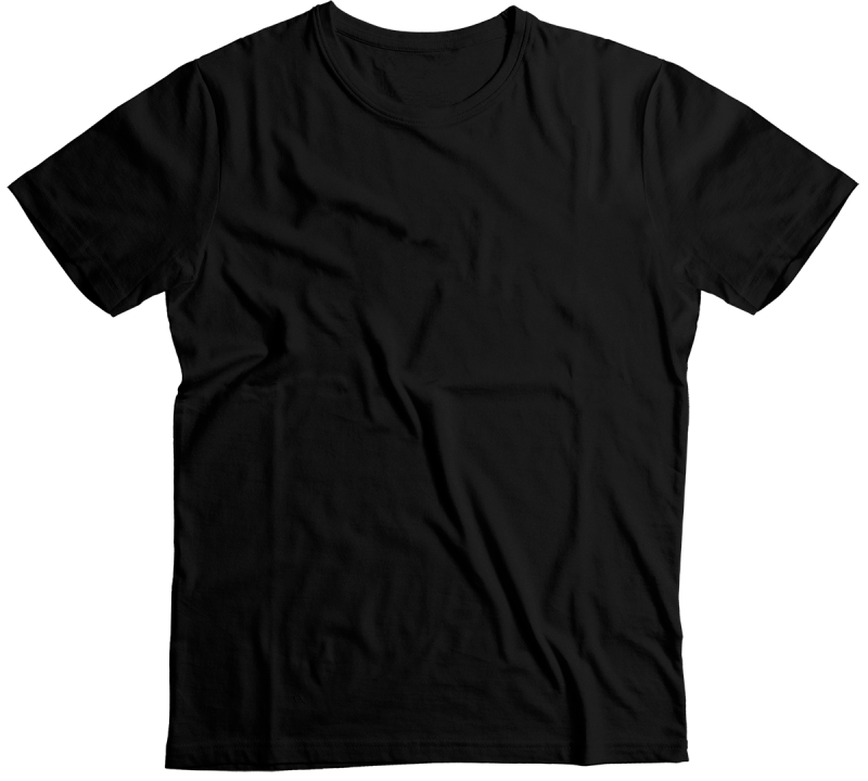 Черная футболка мятая