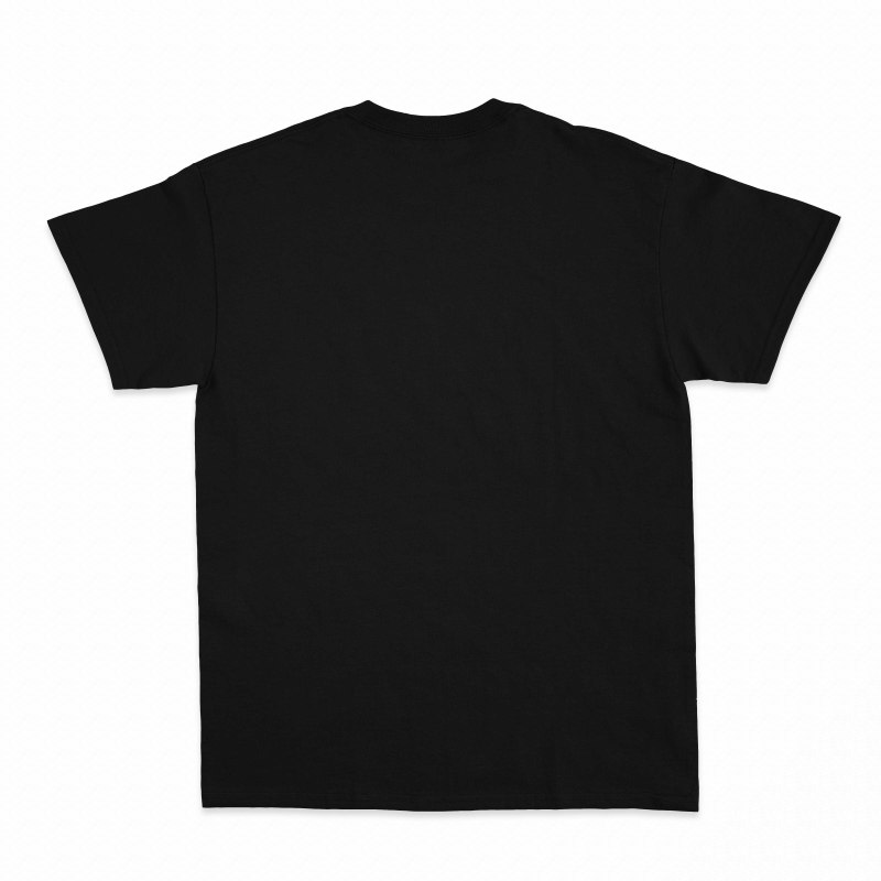 Черная футболка без фона