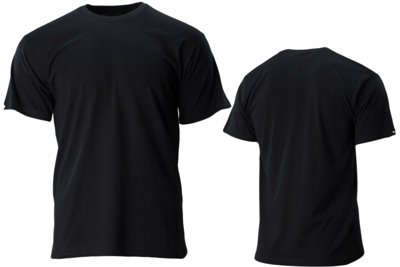 Черная майка спереди и сзади
