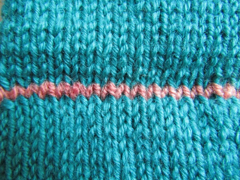 Вязаное полотно петли