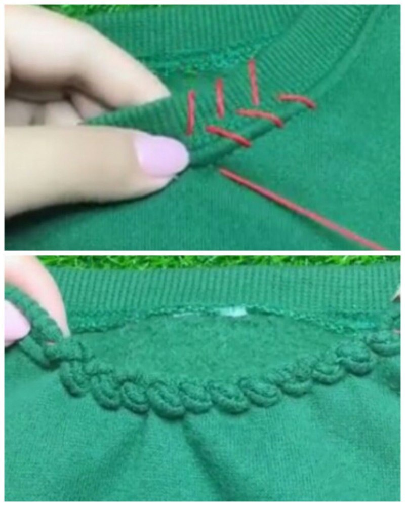 Декоративные швы на трикотажных изделиях