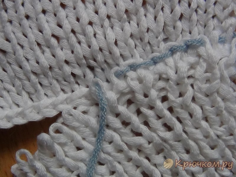 Сшивание боковых швов вязаных изделий