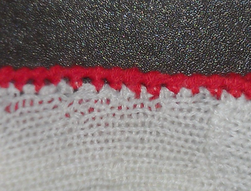 Декоративная обработка края вязанного изделия