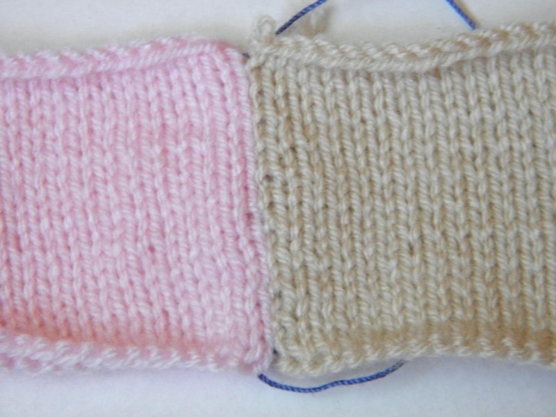 Низ при платочной вязке