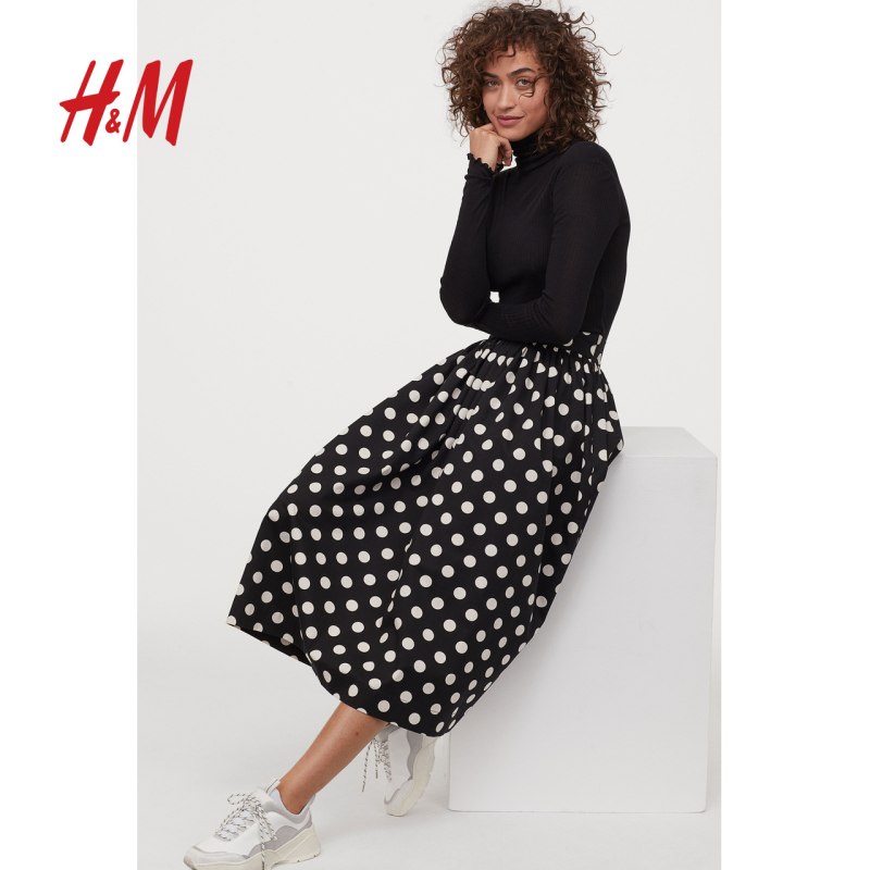 Юбка миди в горох