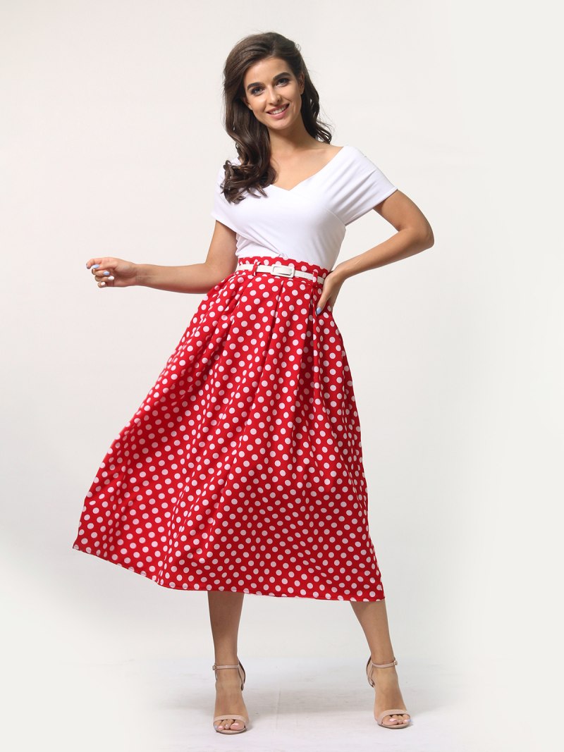 Юбка в горох