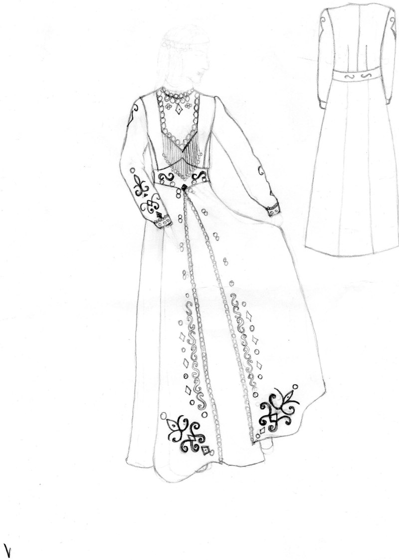 Эскизы башкирского национального костюма