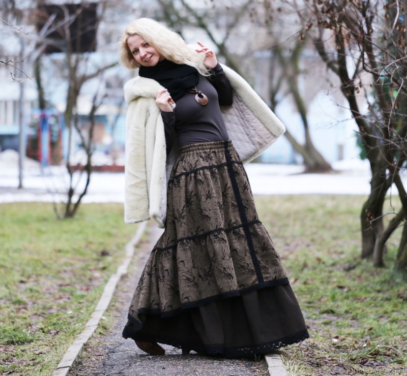 Многослойная юбка