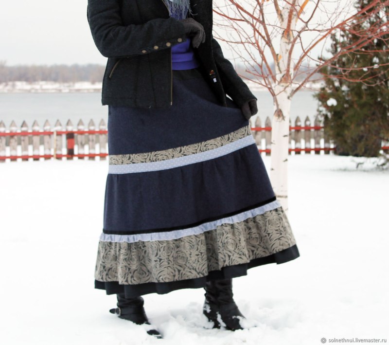 Теплая юбка