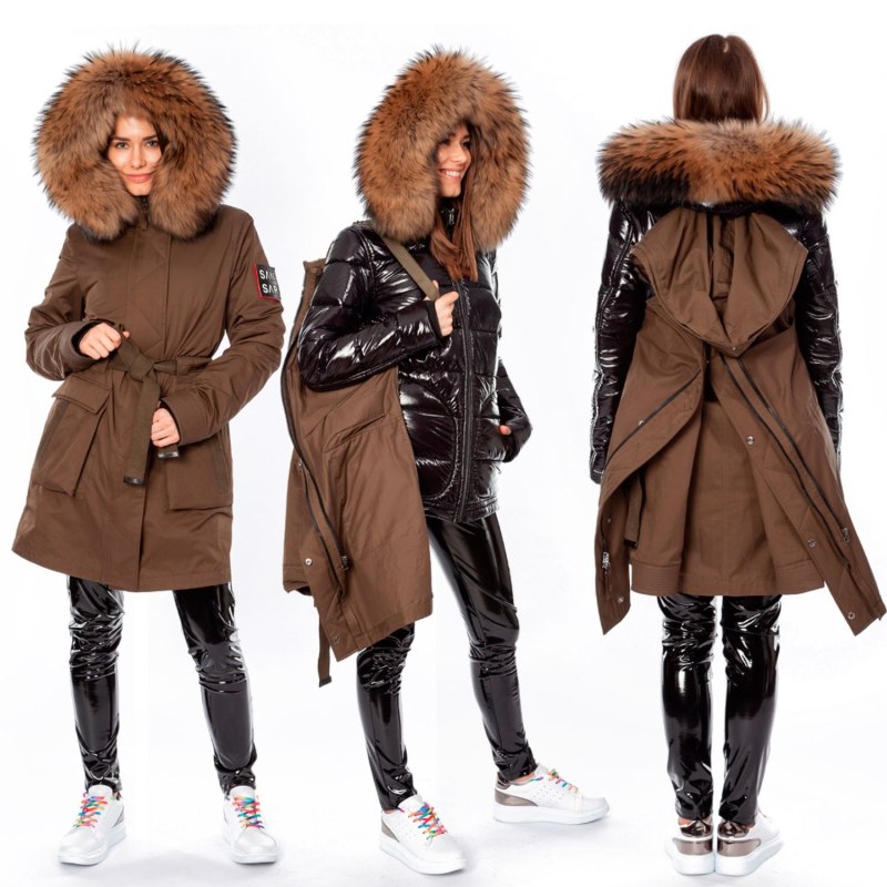 Парки с мехом женские зимние