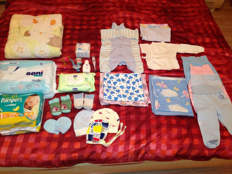 Сумка для новорожденных в роддом