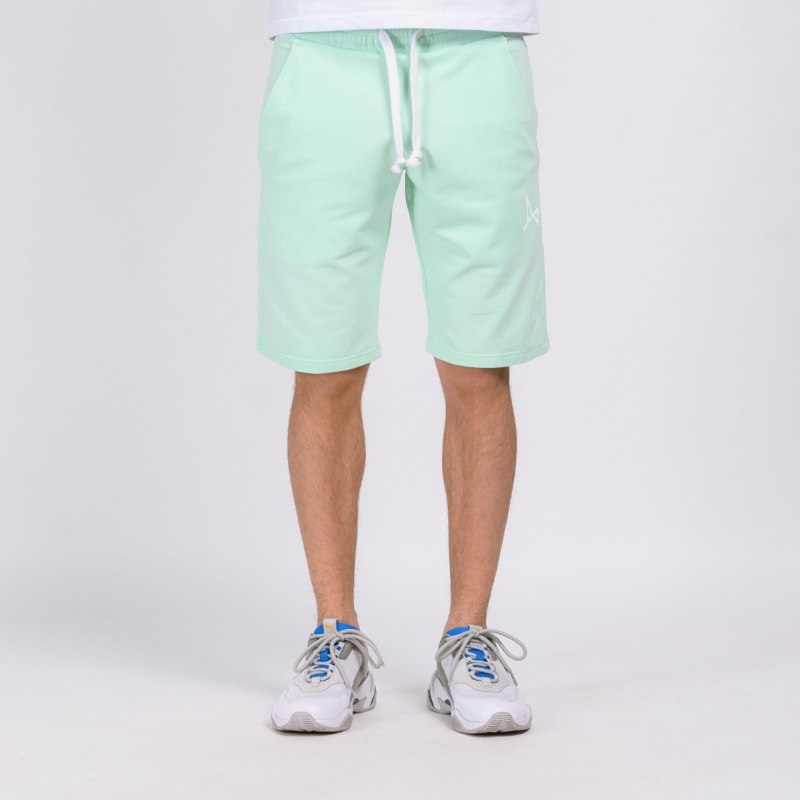 Мятные шорты мужские