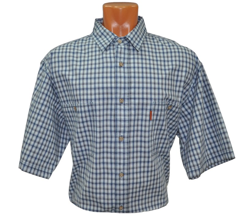 Рубашка в крупную клетку мужская