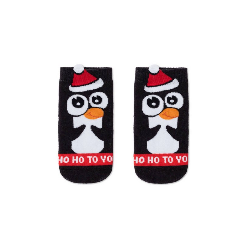 Носки с пингвинами розовые