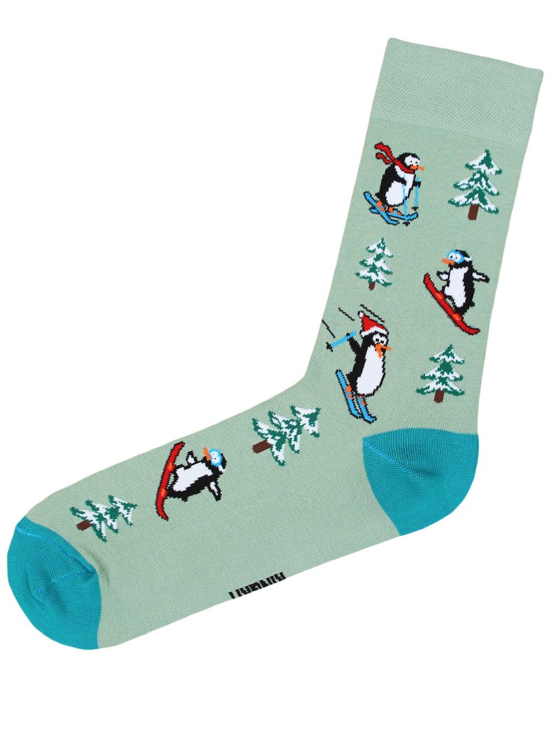 Носки с пингвинами мужские
