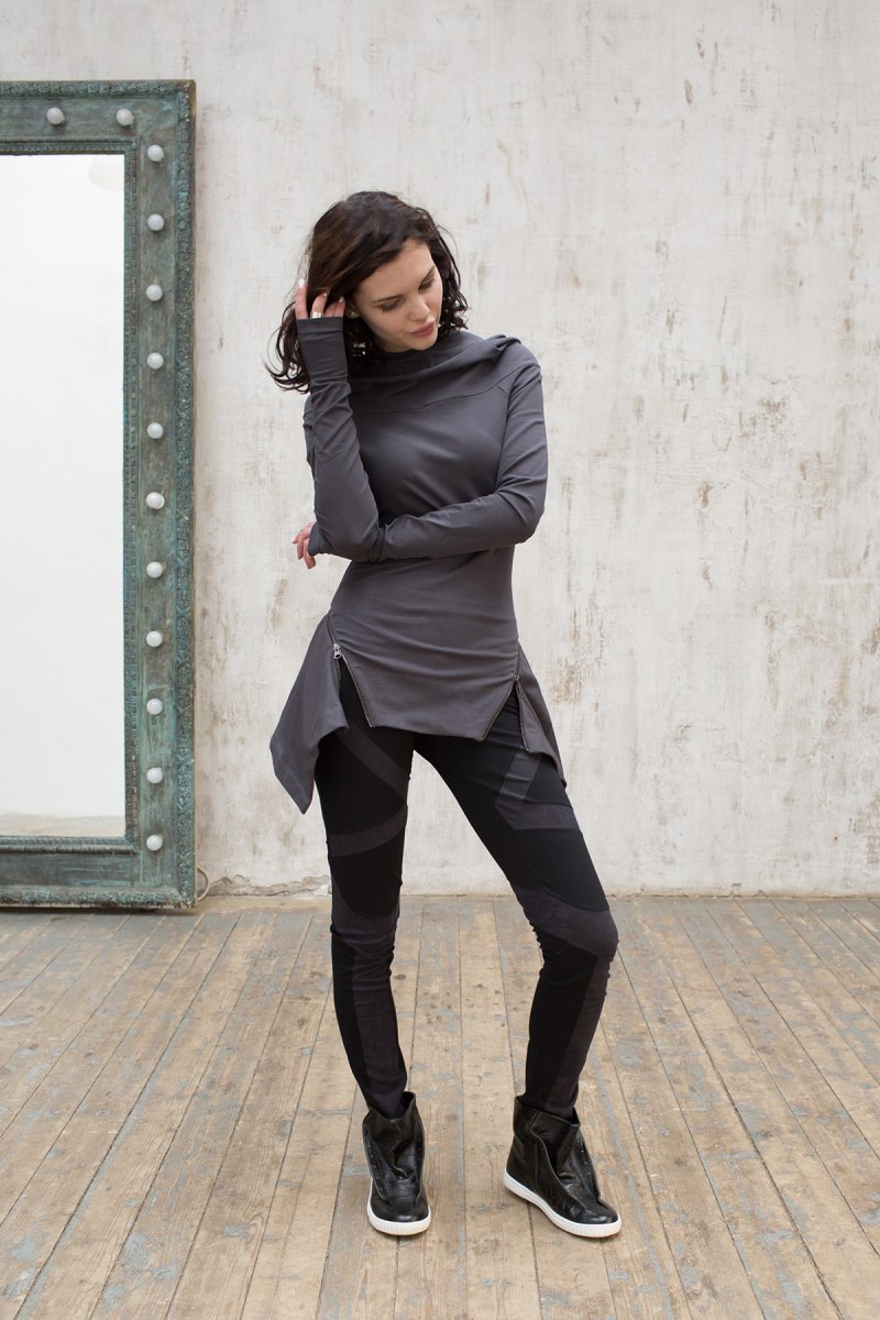 Антрацитовый цвет в одежде