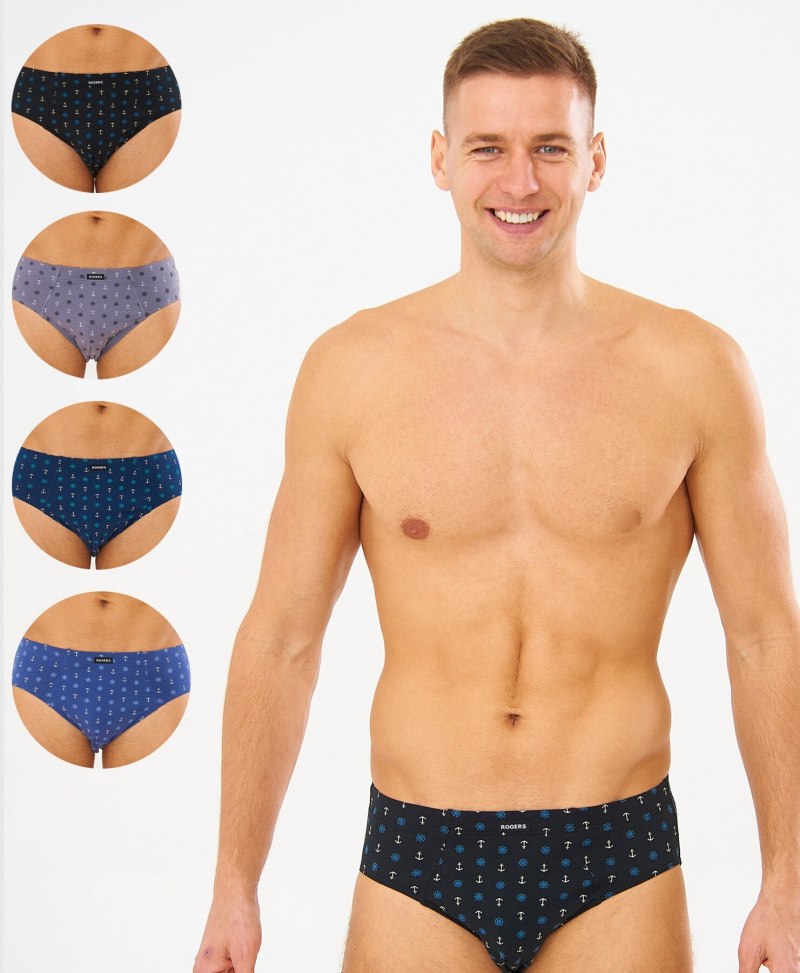 Слипы мужские синие