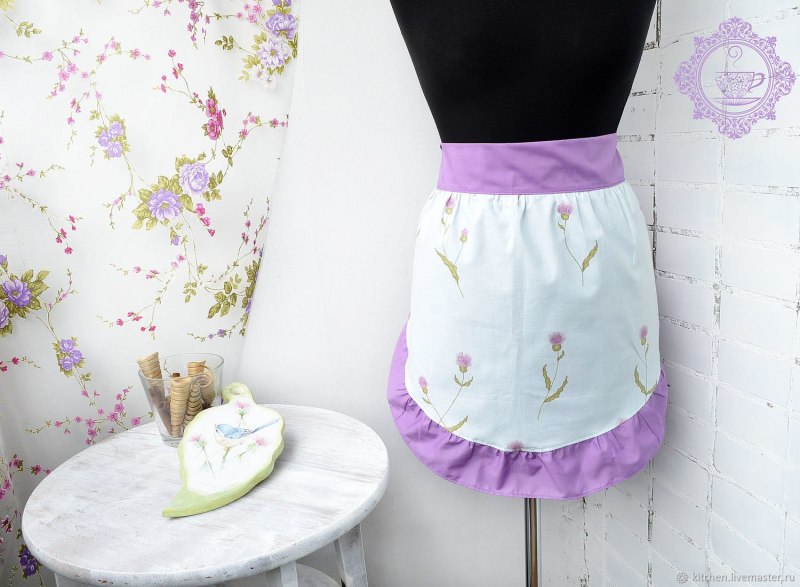 Фартук для кухни с рюшами