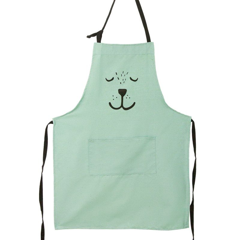 Мокап фартук мятный