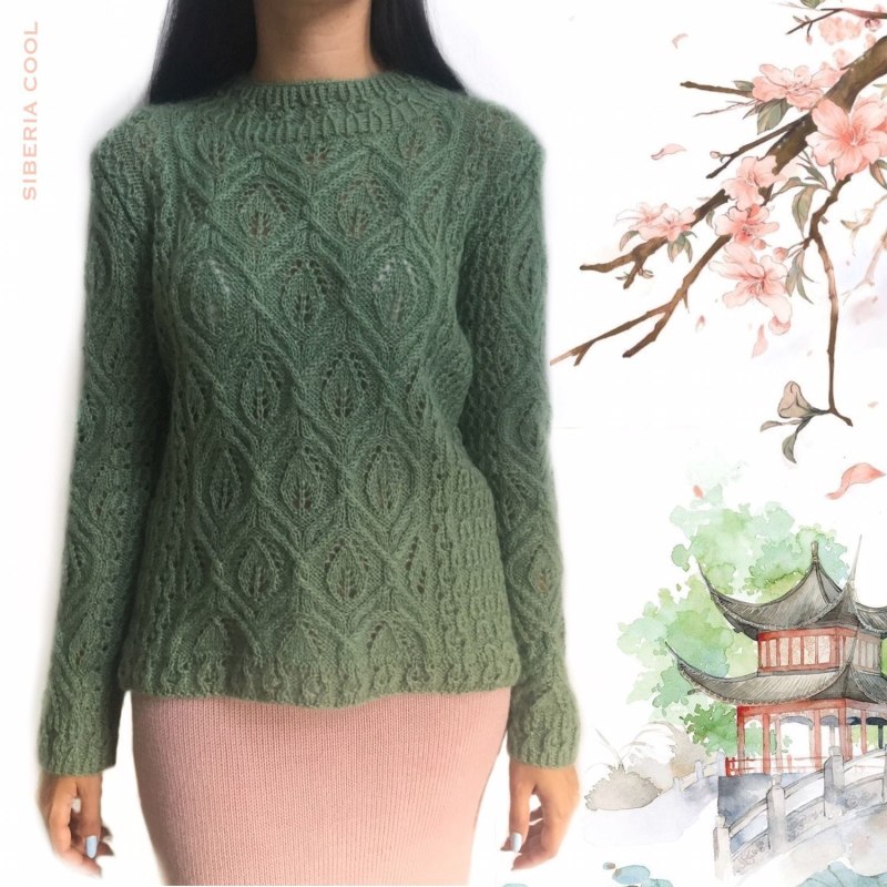 Джемпер японским узором