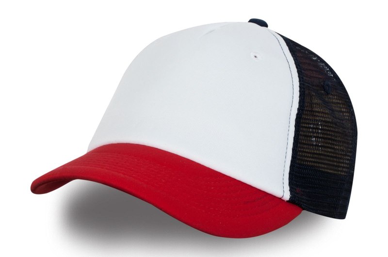 Кепка красно белая
