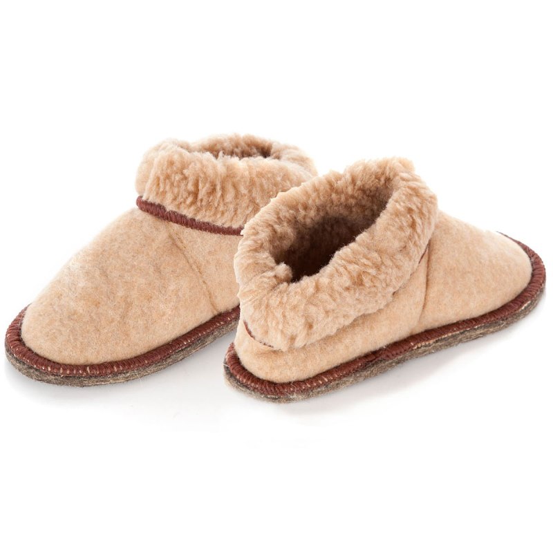 Тапочки из верблюжьей шерсти на войлочной ООО доктор подошве