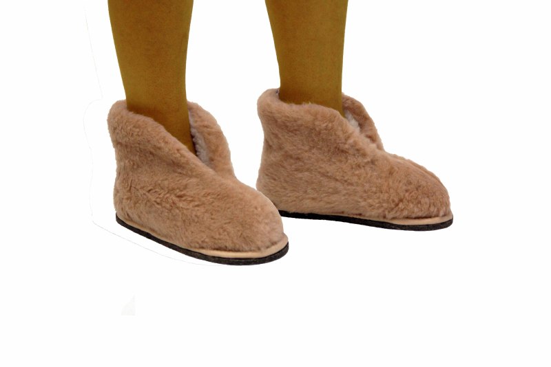 Тапочки из натуральной шерсти