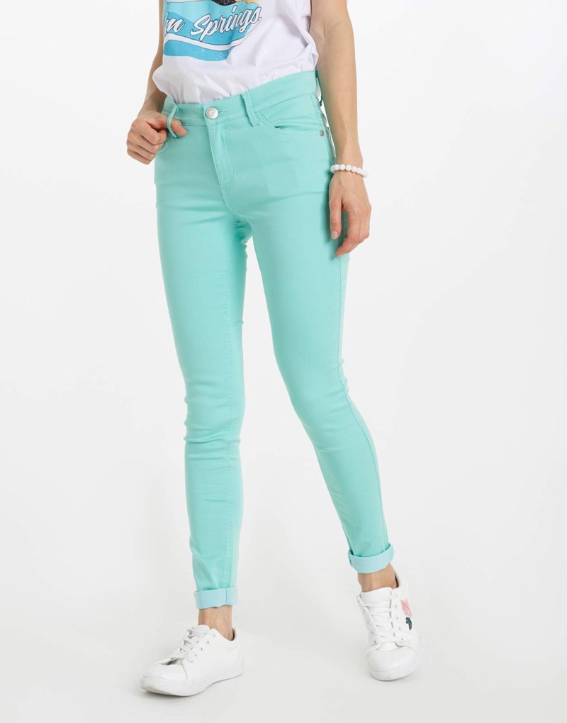 Брюки мятного цвета женские