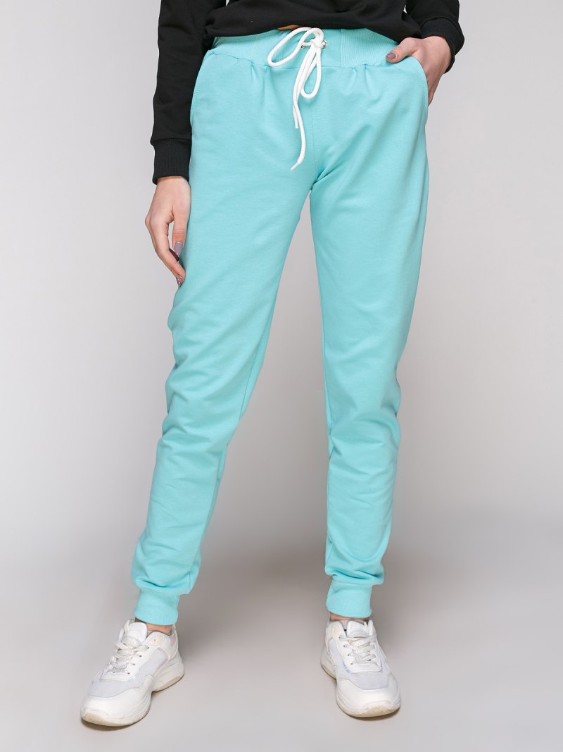 Брюки мятного цвета