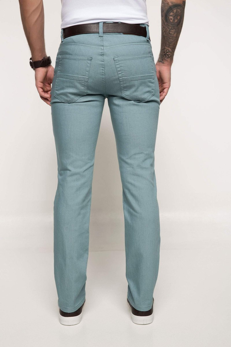 Мятные брюки на мальчика