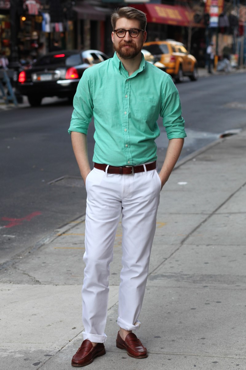 Летние брюки с рубашкой мужские