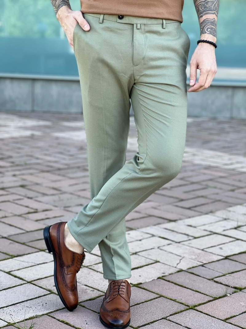 Брюки мятные