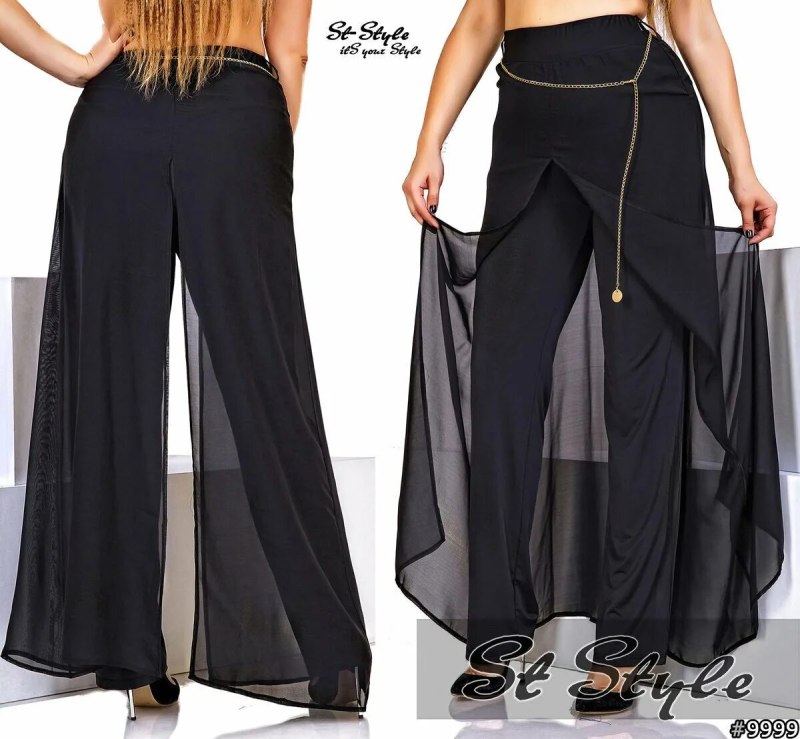 Брюки палаццо шифон