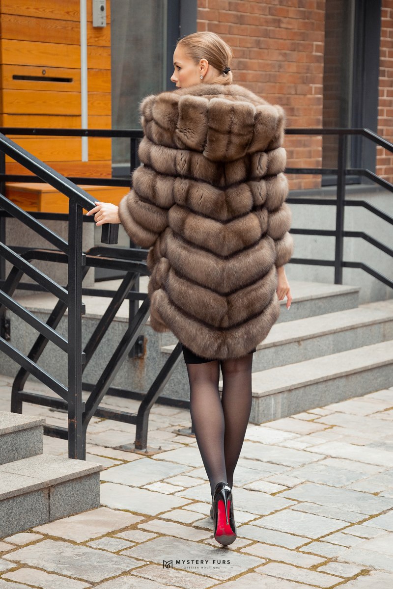 Шуба Соболь оверсайз