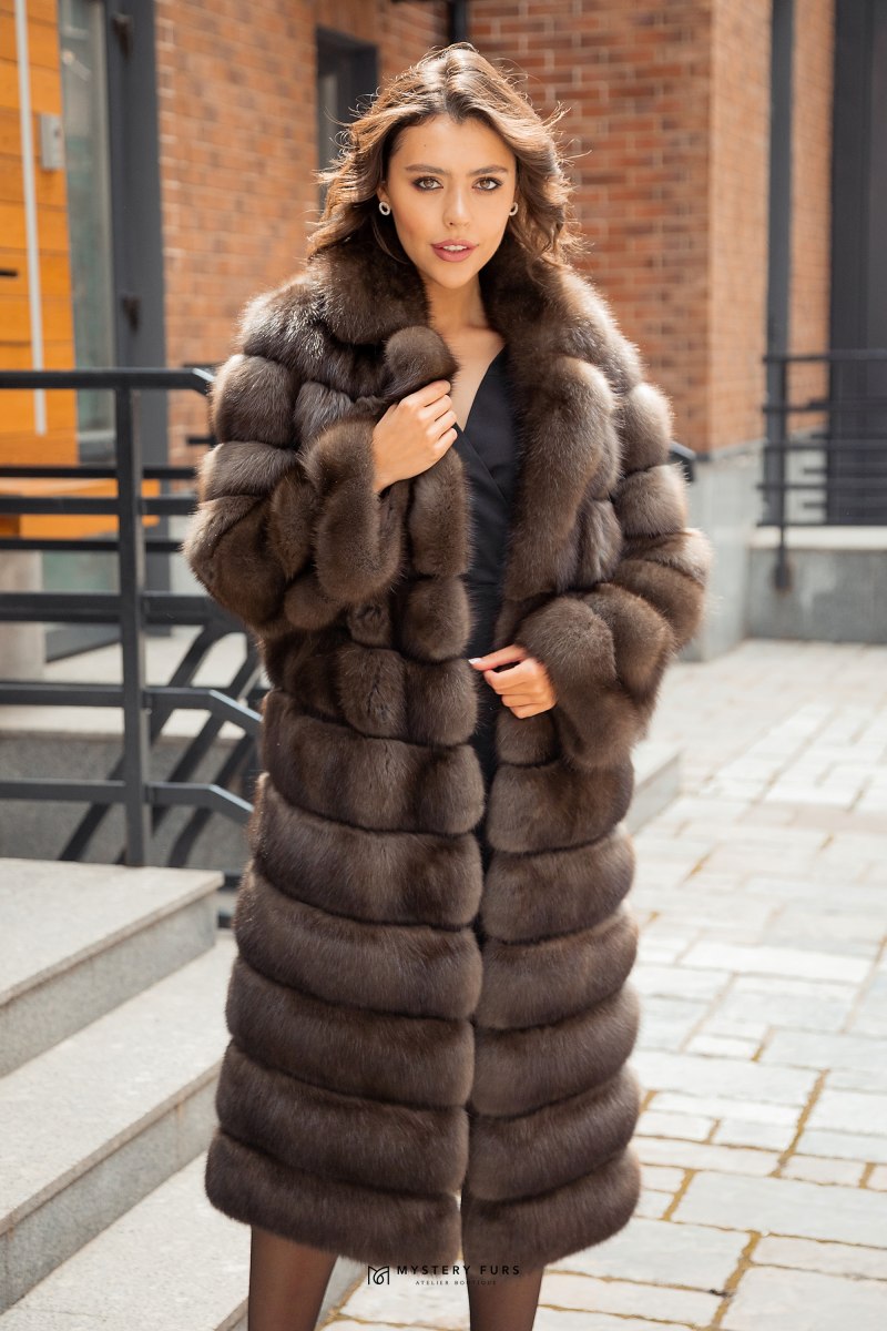 Седой Баргузинский Соболь шуба